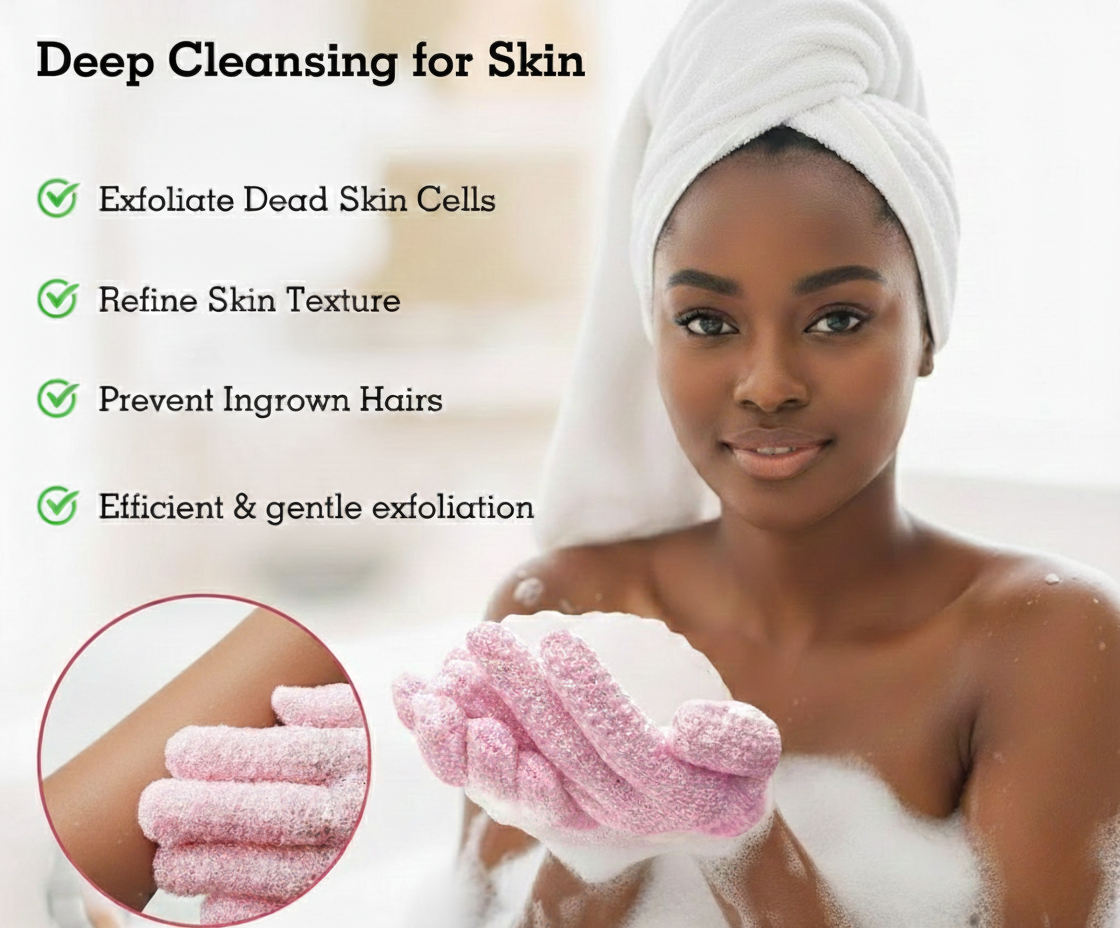 Deep Clean Exfoliating Shower Gloves