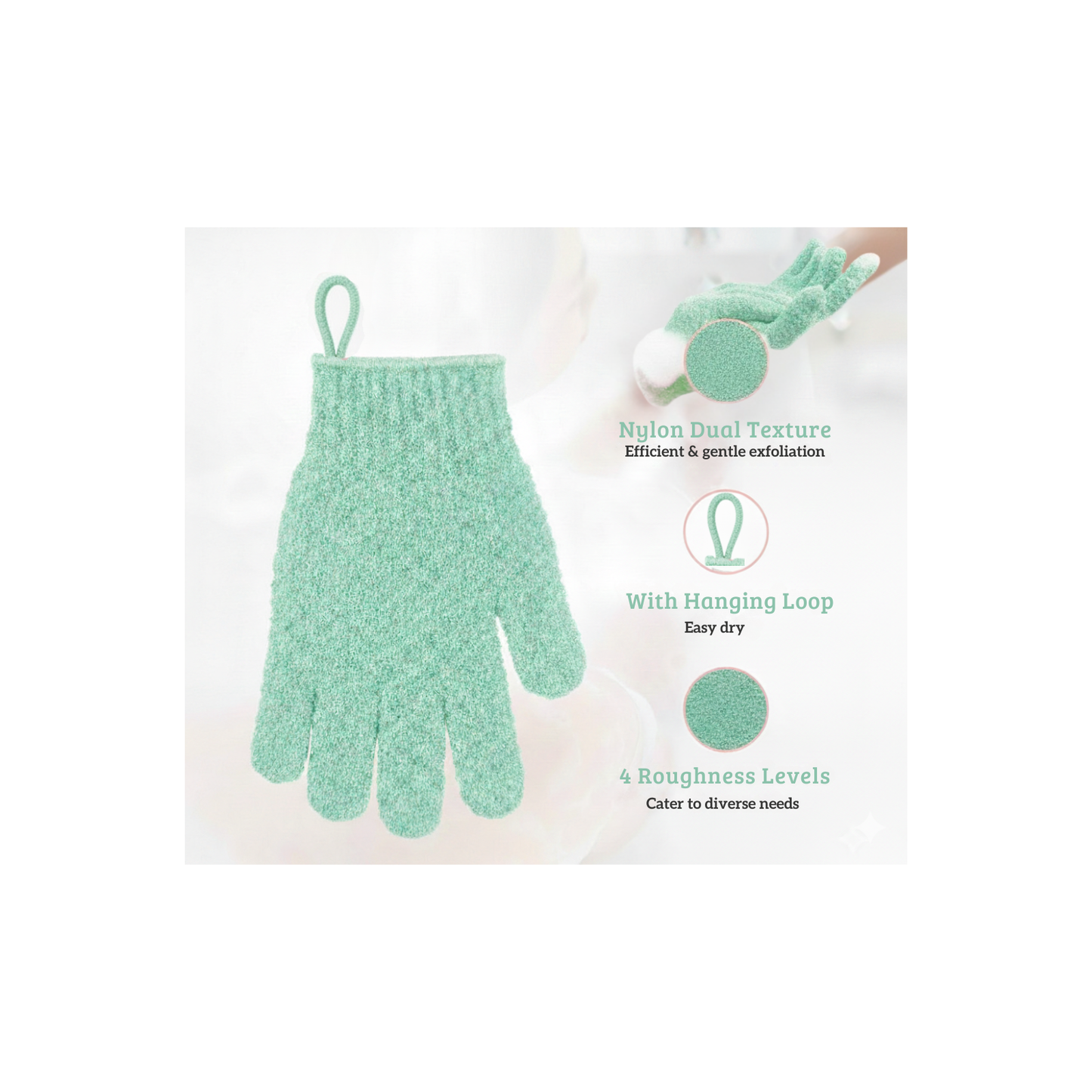 Deep Clean Exfoliating Shower Gloves